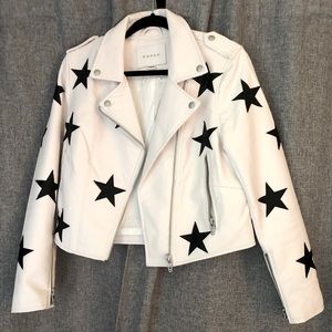 Blank NYC Kick Off Star Leather Jacket